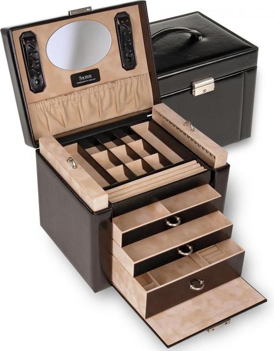 Produktbild Sacher 88.107.010443 - Schmuckkasten Marta new classic schwarz Leder