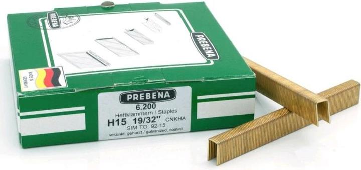 Actual product image Prebena Staples galvanised resinated 18 mm