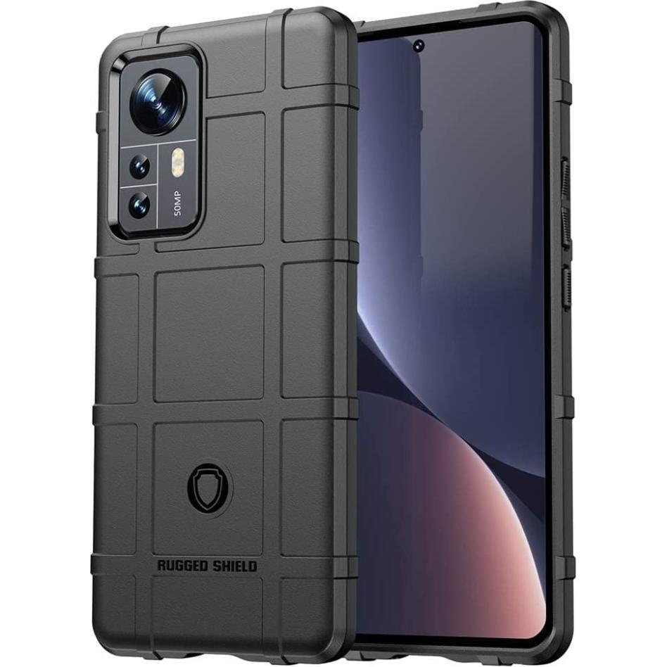 Screenguard Xiaomi 12X Rugged Shield Hülle (Xiaomi 12X), Smartphone Hülle, Schwarz