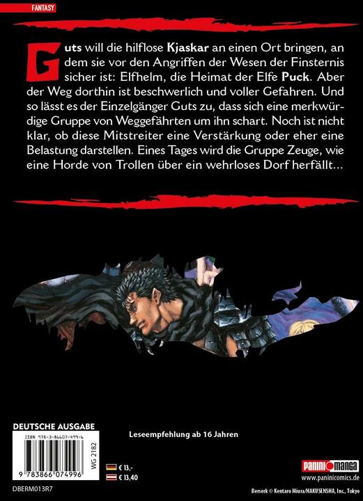 Produktbild Panini Berserk Max 13 (Deutsch, Kentaro Miura, 2008)