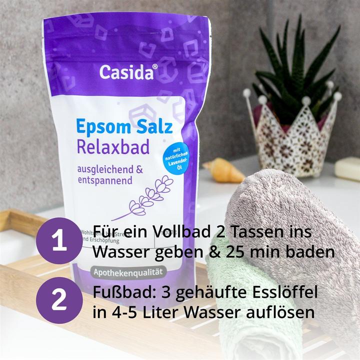 Image du produit Casida Bain relaxant au sel d’Epsom à la lavande