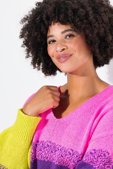 Produktbild Angel of Style Pullover, oversized, Colorbocking, Seitenschlitze (58)