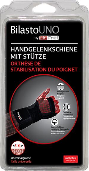 Actual product image Bilasto Uno Wrist splint right with support (One size)