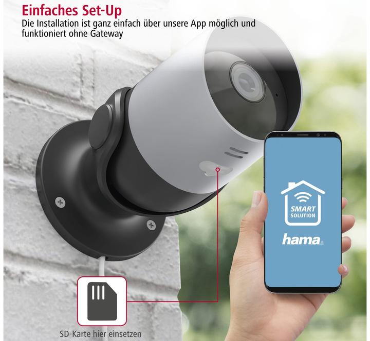 Actual product image Hama Outdoor surveillance camera (1920 x 1080 Pixels)