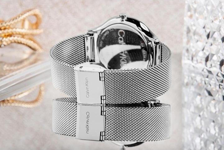 Actual product image Calvin Klein Timeless Mesh 38 Silvery (Analogue wristwatch, 38 mm)