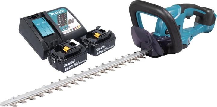 Actual product image Makita DUH 507 RF2 Battery hedge trimmer 18 V 50 cm + 2x battery 3.0 Ah + charger (Cordless hedgecutters)