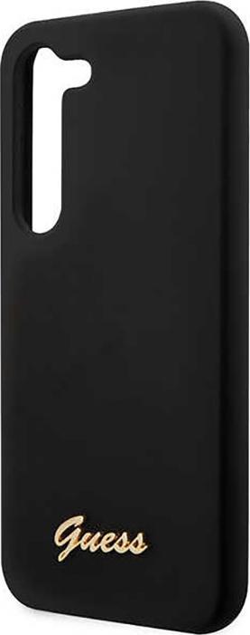 Produktbild Guess Silicone Vintage Gold Logo Case für Samsung Galaxy S23 - black (Samsung Galaxy S23)