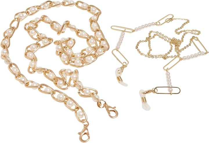 Produktbild Urban Classics Multifunctional Chain With Pearls 2-Pack (100% Eisen, Array)