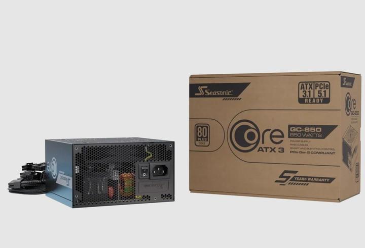 Productafbeelding Seasonic Netzteil 850W Core GC-850 ATX3 (80+Gold) (850 W)