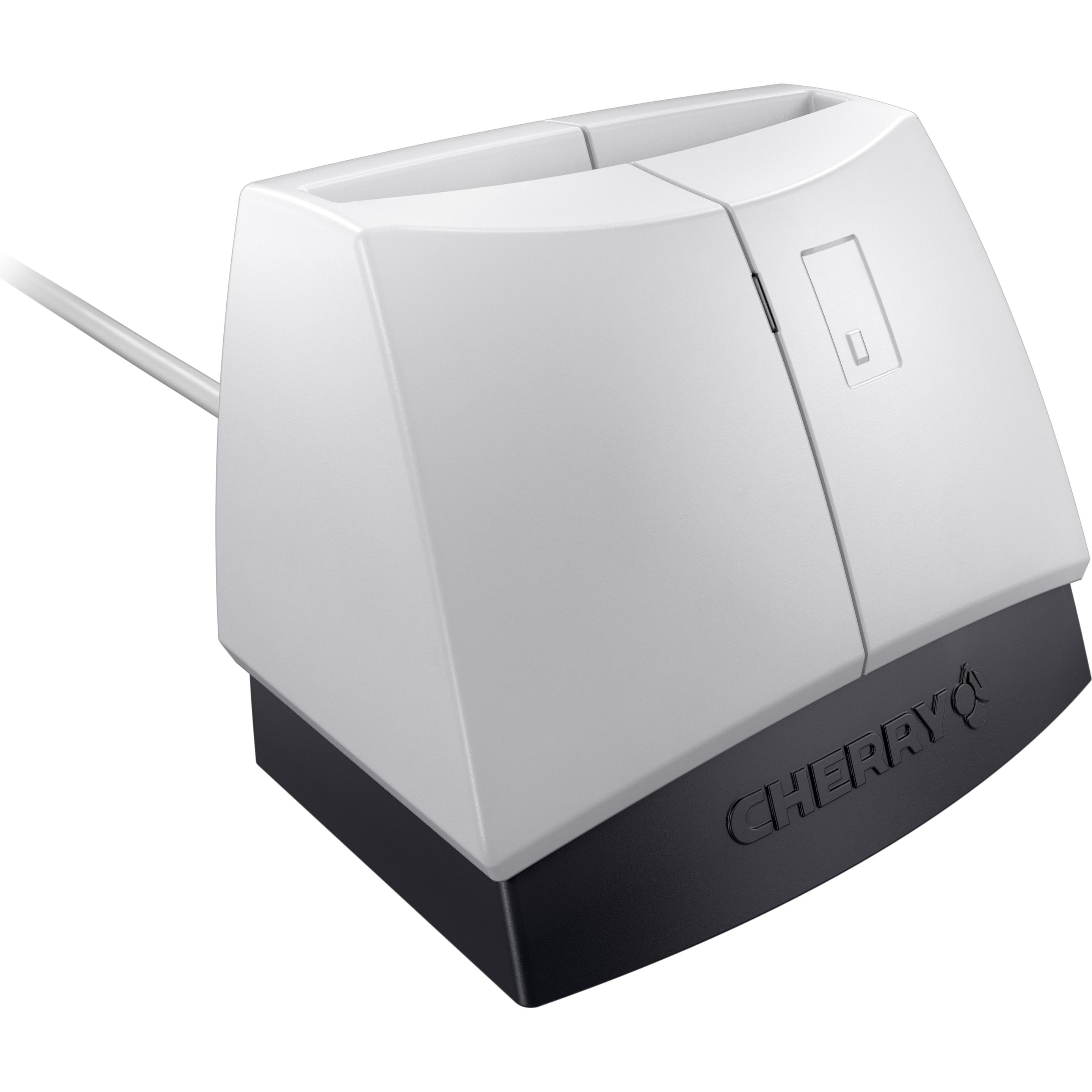 CHERRY SmartTerminal ST-1144U (USB), Speicherkartenlesegerät, Grau, Schwarz