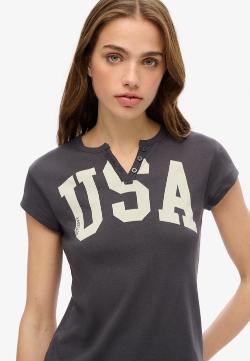 Actual product image Superdry Ath Ess Notch Neck Graphic Tee (XL)