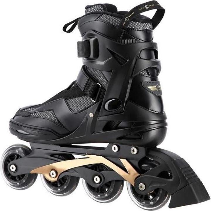 Actual product image Nils Roller skates Extreme NA2150 black-gold color - 44 (44)