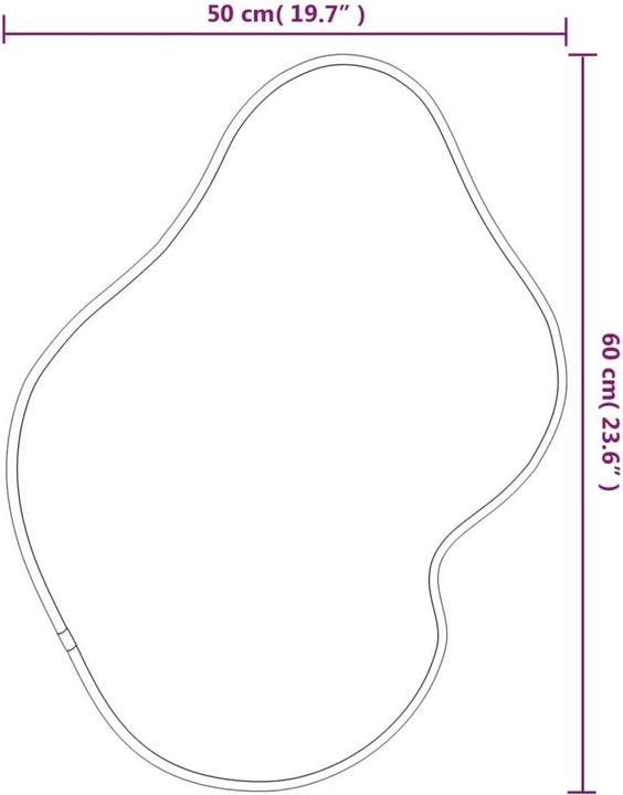 Immagine prodotto vidaXL Wandspiegel (60 x 50 cm)