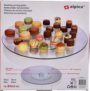 Actual product image alpina Rotating plate glass