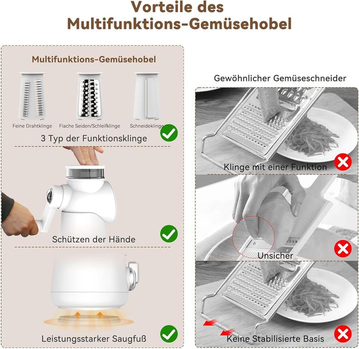 Image du produit KitchenBoss Gemüseschneider mit Kurbel