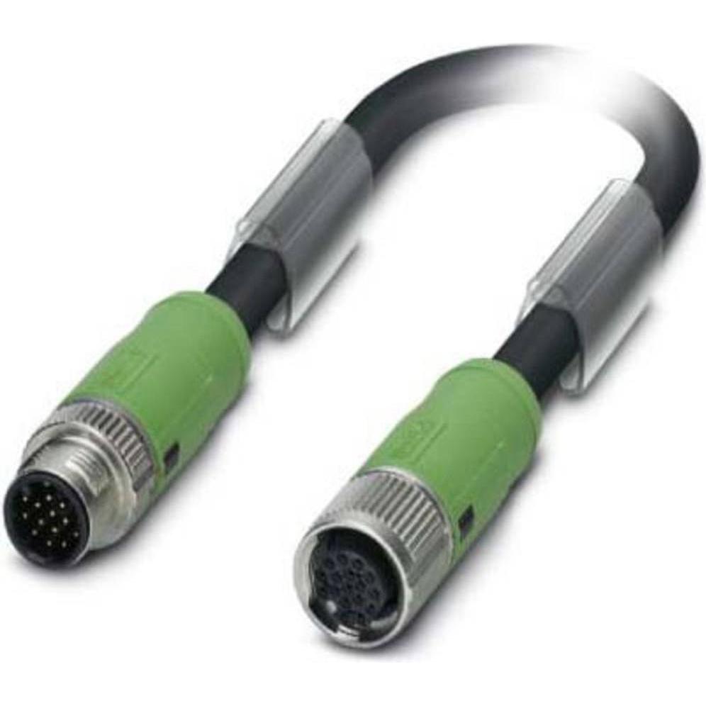 Phoenix Contact 1402421 Sensor-/Aktor-Anschlussleitung 5 m Polzahl: 17 1 St., Elektronikkabel + Stecker, Schwarz