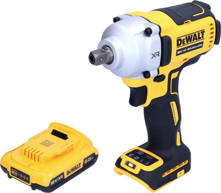 Produktbild DeWalt DCF 892 N Akku Schlagschrauber 18 V 812 Nm 1/2" Brushless + 1x Akku 2,0 Ah - ohne Ladegerät (Akkubetrieb)