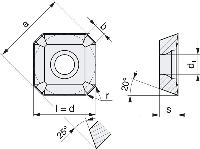 Actual product image Tecwerk Insert SEET1204AFSN-M PMK40 medium machining