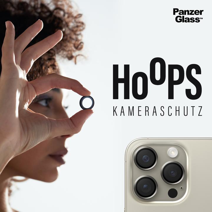 Actual product image PanzerGlass Hoops Camera Lens Protector (1 Piece, Apple iPhone 15 Pro Max, Apple iPhone 15 Pro)