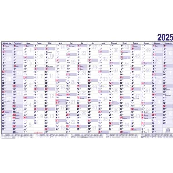 Güss, Kalender, Wandkalender A3 Versandrohr 1J 1S (A3)