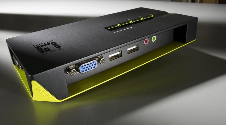 Actual product image LevelOne KVM-0421: 4Port Cable KVM Switch
