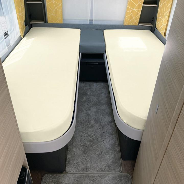 Produktbild Erwin Müller Matratzenschutz und Spannbettlaken 6-tlg für das Wohnmobil/Wohnwagen-Heckbett (80 x 200 cm, 45 x 135 cm)