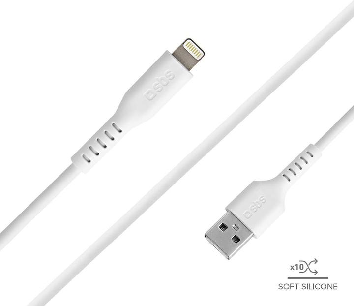 Image du produit SBS Câble de données USB 2.0 - Apple Lightning (1 m, USB 2.0)