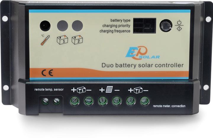 Actual product image Autosolar Dual charger PWM 10A for 2 batteries