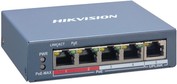 Immagine prodotto Hikvision DS-3E1105P-EI - Fast Ethernet (10/100) - Full duplex - Power over Ethernet (PoE) (5 porte)