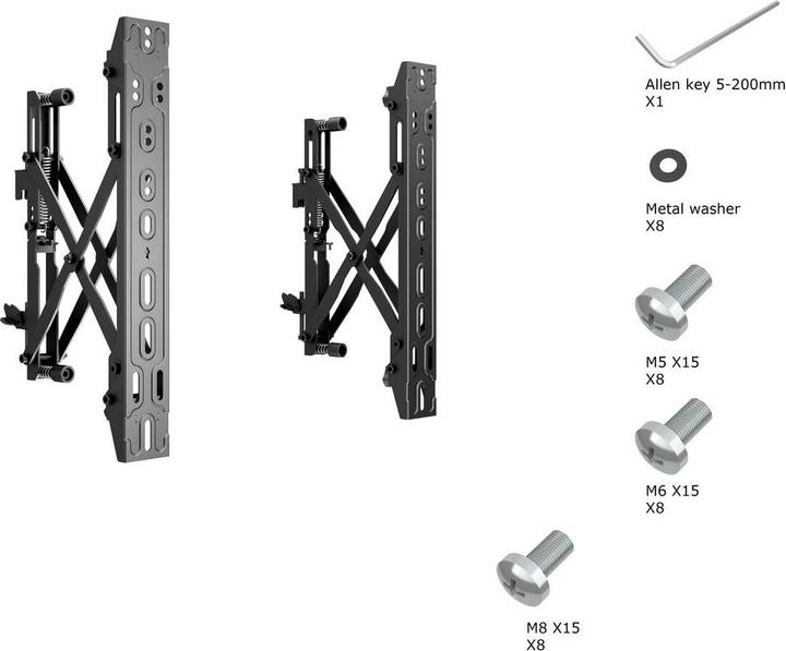 Image du produit Multibrackets Par accessoires 4726 (Mur, 125 kg, 40" - 65")