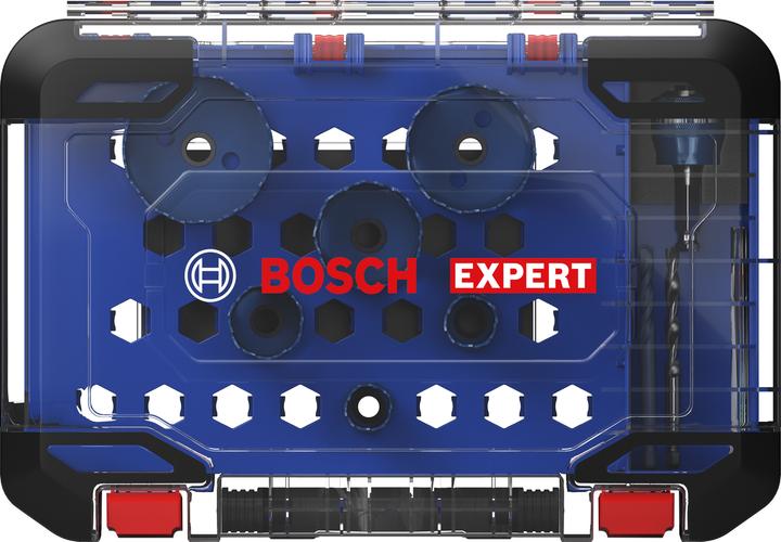 Actual product image Bosch EXPERT Tough Material hole saw set, 22/25/35/51/60/68 mm, 9 pcs. (22 mm, 25 mm, 35 mm, 51 mm, 60 mm, 68 mm)