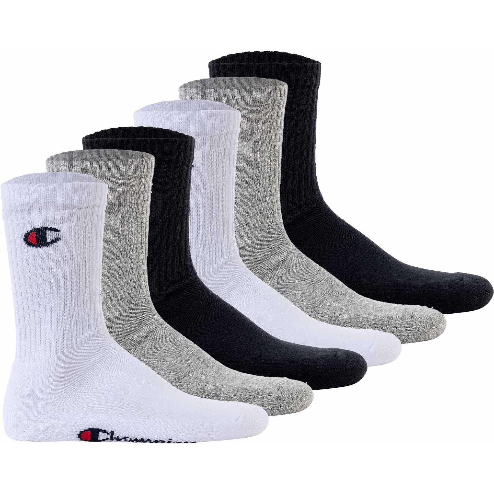 Champion, Herren, Socken, Core Socks, Mehrfarbig, (6er Pack, 35 - 38)