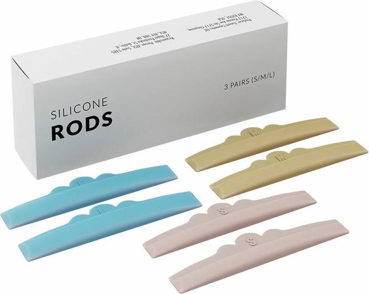 Actual product image NoName Silicone Rods 3 Pairs Lash Lift Rods Silicone Pads for Eyelash Lifting Shields (Mascara)