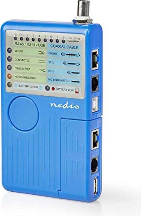 Actual product image Nedis LAN Cable - Tester - LED display - Blue