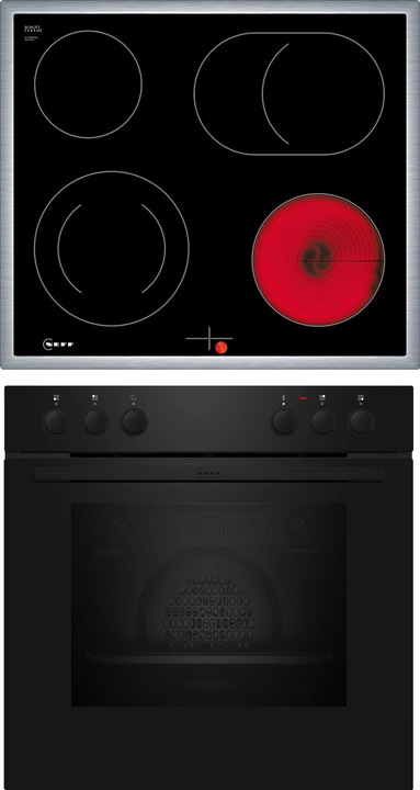 Image du produit Neff Set four encastrable, E1DCA0AK3 + M16SRF0L0, Cuisinière encastrable, Plaque de cuisson électrique