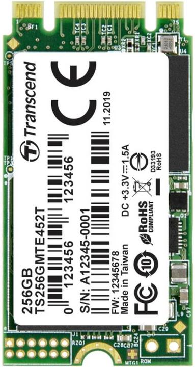 Produktbild Transcend Interne M.2 PCIe NVMe SSD 2242 MTE452T (256 GB, M.2 2242)