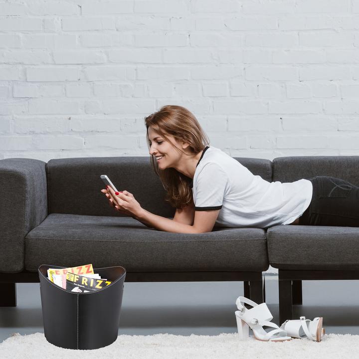 Actual product image Relaxdays Wood basket (55 x 42.5 x 35.5 cm)