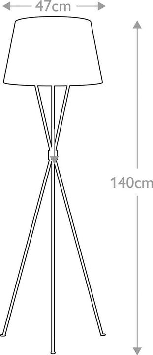Produktbild Elstead Lighting Penny Stehleuchte E27 Brüniertes Messing Weiss (E27)