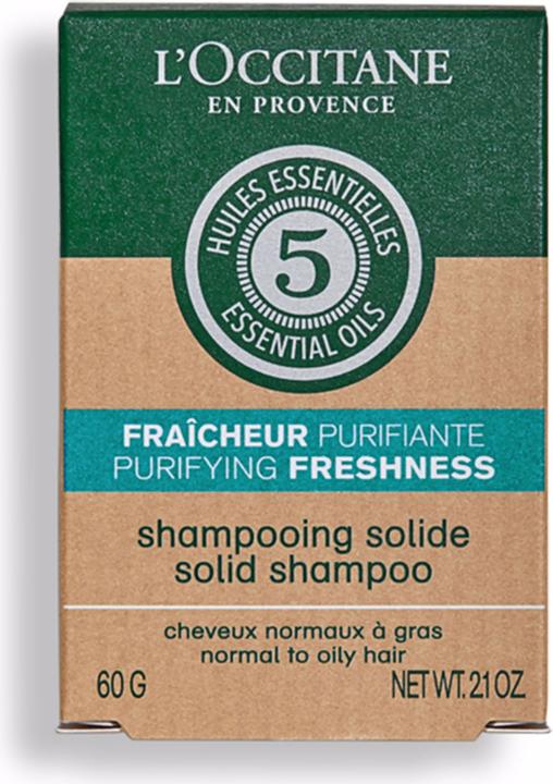 Actual product image L'Occitane Shampoo Solid Fraich Purifiant (Solid shampoo, 60 g)