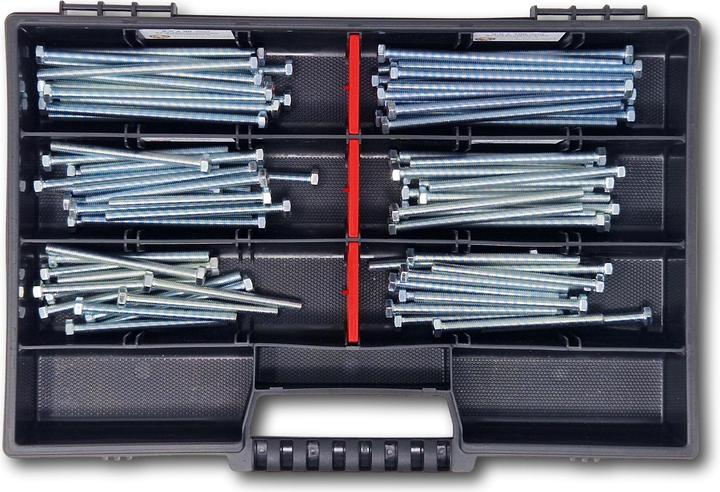Produktbild Schraubenbox24 Sechskantschrauben Sortiment M5 65mm-100mm 90 tlg Schraubenbox DIN 933/ISO4017 (90 Schrauben pro Stück)