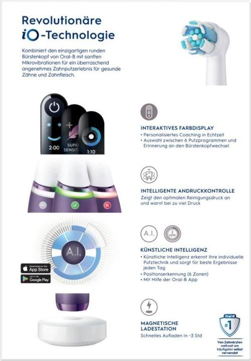 Produktbild Oral-B iO Series 8 + Sensitive (Oszillierende Zahnbürste)