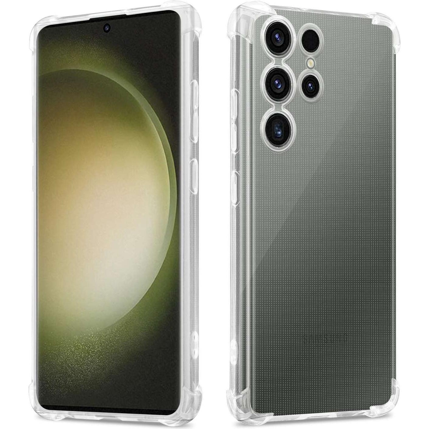 Cadorabo TPU Hülle für Samsung Galaxy S23 ULTRA Ultra Slim (Samsung Galaxy S23 Ultra), Smartphone Hülle, Transparent