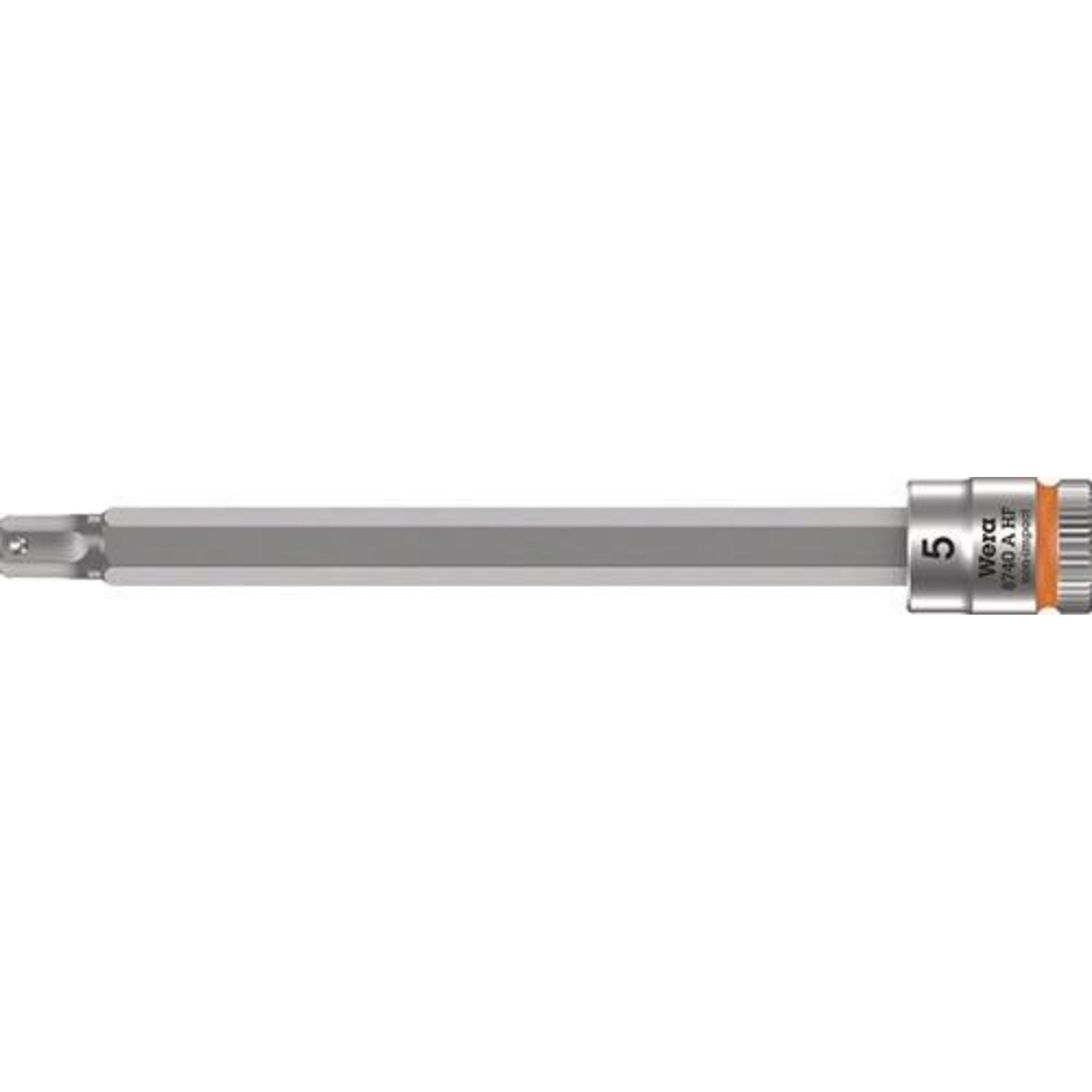 Wera, Steckschlüssel + Stecknuss, 8740 A HF Hex-Plus 5,0 x 100 mm (5 mm)