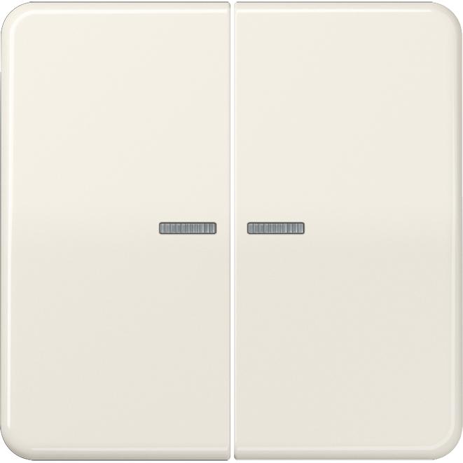 JUNG, Zubehör Schalterprogramm, Wippe 2t Schalter CD ws glz Lichtausl CD595KO5