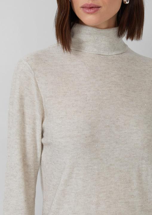 Produktbild s.Oliver Strickpullover Rollkragenpullover mit feinen Pailletten (48)