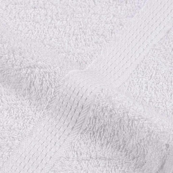 Image du produit vidaXL Serviettes 2 pcs. Blanc 50x100 cm 360 g/m² 100% coton Serviette de bain (50 x 100 cm)