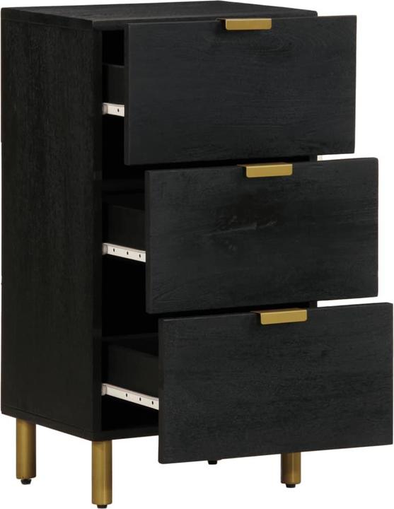 Image du produit VidaXL Buffet avec tiroirs Commode Buffet Armoire Noir Bois composite (40 x 33 x 75 cm)