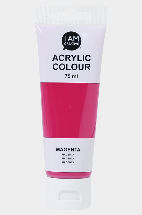 Image du produit I Am Creative Basic Acryl, peinture acrylique à base d'eau, 75 ml (Magenta, 75 ml)
