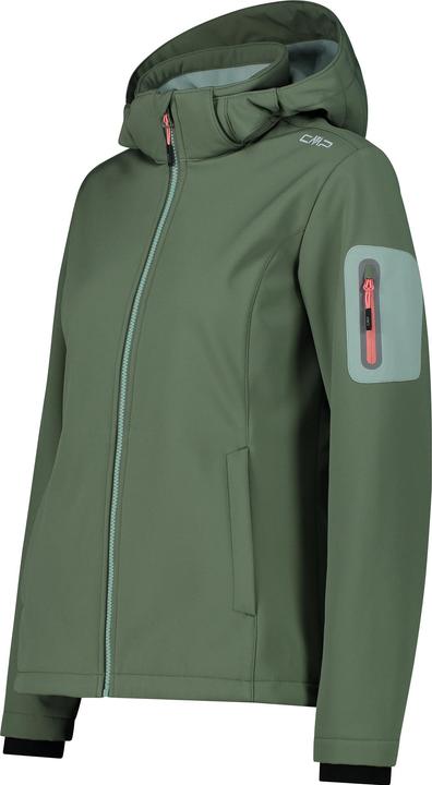 Immagine prodotto CMP Campagnolo Giacca Softshell da donna con cappuccio e zip (34, XXS)