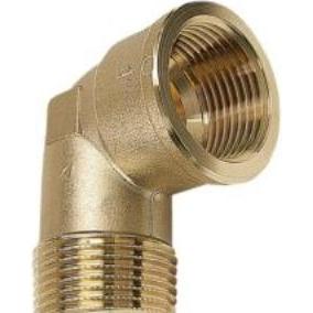 Sanha, Rohrverbindungstechnik, PURAFIT vinkl.1/4 mf/np.90° -.Siliciumbronze.Blyfri.
